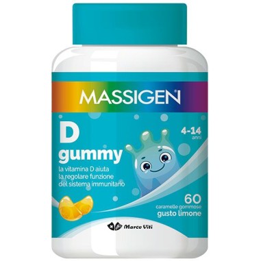 D Gummy 60 Caramelle Gommose con vitamina D Massigen