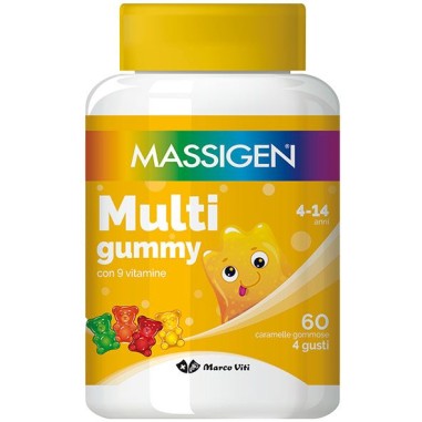Multigummy 60 Caramelle Gommose con 9 Vitamine Massigen