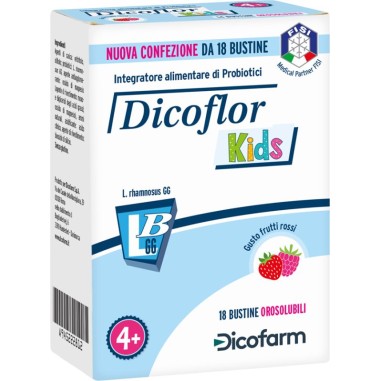 Dicoflor Kids Integratore alimentare di probiotici 18 bustine
