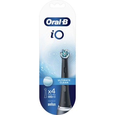 Oral-B iO Testine Di Ricambio Ultimate Clean. 4 Pezzi colore nero