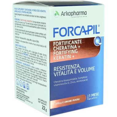 Forcapil Fortificante Cheratina+ Arkopharma 60 Capsule