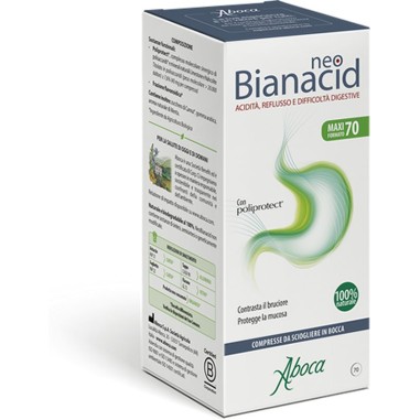 NeoBianacid 70 Compresse Contrasta il Bruciore Protegge la Mucosa