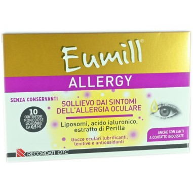 Eumill Allergy 10 Contenitori Monodose Collirio Congiuntivite Allergica