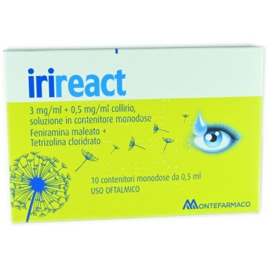 Irireact Collirio 10 Contenitori Monodose Congiuntivite Allergica