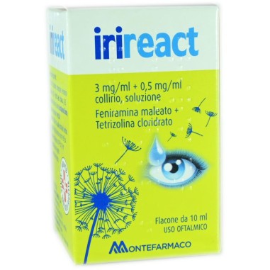 Irireact Collirio Pluridose 10 ml Congiuntivite Allergica