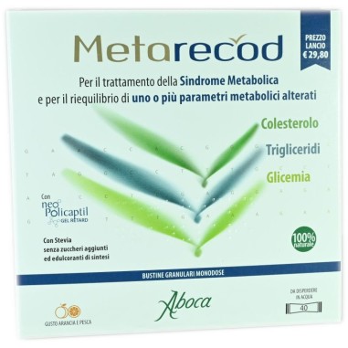 Metarecod 40 Bustine Colesterolo Glicemia Trigliceridi