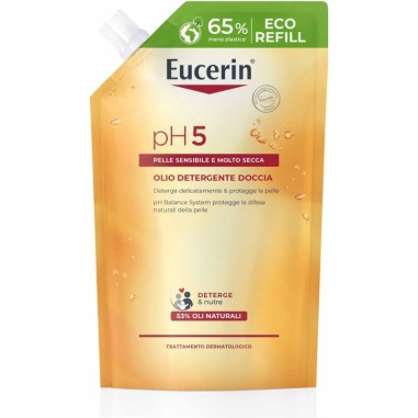 Olio Doccia pH5 Eucerin Ricarica 400 ml per Pelli Sensibili