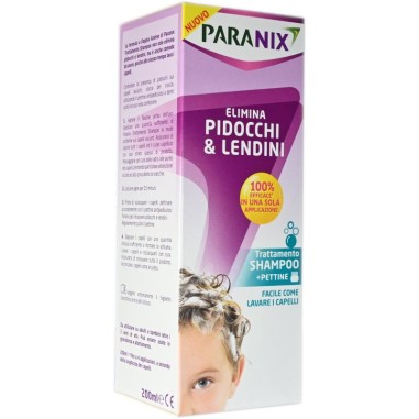 Trattamento Shampoo Paranix 200 ml + Pettine Anti Pidocchi