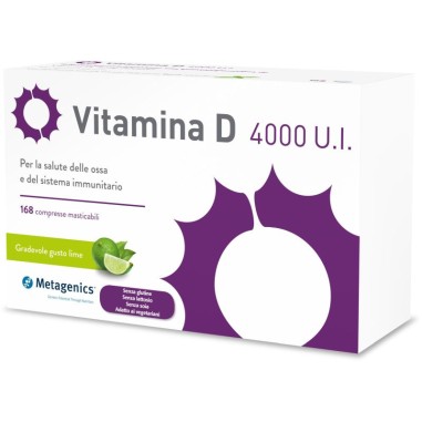 Vitamina D 4000 U.I. 168 Compresse Masticabili Sistema Immunitario