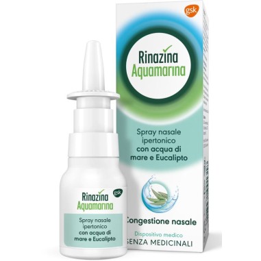 Rinazina Aquamarina Spray Nasale Ipertonico con Eucalipto 20 ml