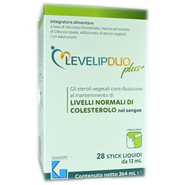 Levelip Duo Plus 28 Stick Liquidi Controllo Colesterolo