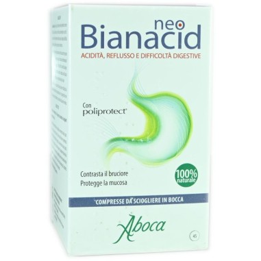 NeoBianacid 45 Compresse Contrasta il Bruciore Protegge la Mucosa