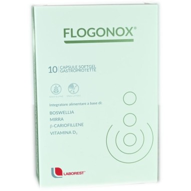 Flogonox 10 Capsule Integratore Boswellia Mirra Vitamina D3 Pepe Nero