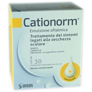 Cationorm Emulsione Oftalmica 30 Contenitori Monodose