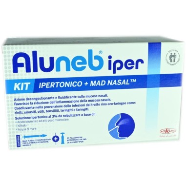 Aluneb Iper Kit Ipertonico + MAD Nasal con Nebulizzatore