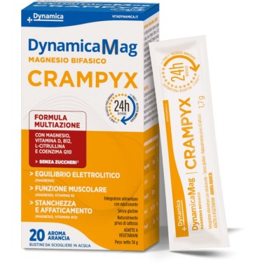 DynamicaMag Crampyx Magnesio Bifasico 20 bustine aroma arancia