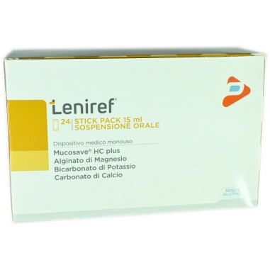 Leniref 24 Stick Pack Dispositivo Medico Reflusso Esofageo