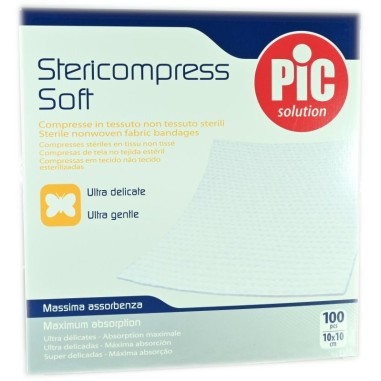 Stericompress Soft Garza Sterile in TNT 100 pezzi 10x10 cm