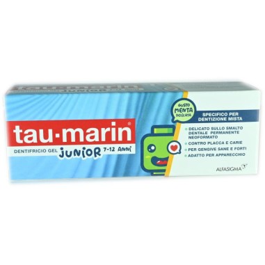 Tau-Marin Dentifricio Gel Junior Gusto Menta Delicata Tubo da 50 ml