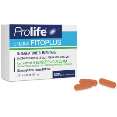 Prolife Enzimi Digestivi Fitoplus Integratore Alimentare 20 Capsule