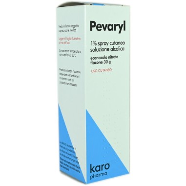 Pevaryl 1% Spray Cutaneo Soluzione Alcolica Flacone 30 gr