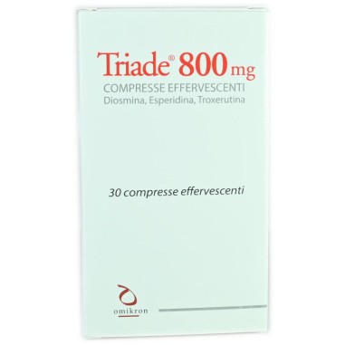 Triade 800 mg 30 Compresse effervescenti Vasotonico