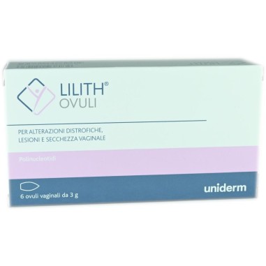 Lilith 6 Ovuli Vaginali Idrata e Lubrifica la Mucosa Vaginale