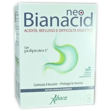 NeoBianacid 20 bustine Contrasta il Bruciore Protegge la Mucosa