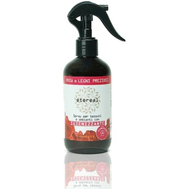 Spray Tessuti Ambienti Profumo Rosa Legni Preziosi Igienizzante 250 ml