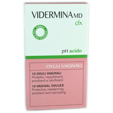 Vidermina MD CLX 10 Ovuli Vaginali pH Acido