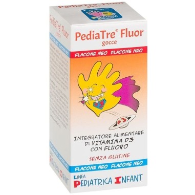 Pediatre Fluor 7 ml Integratore di Vitamina D3 e Fluoro