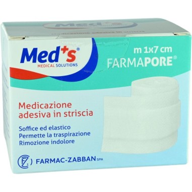 Medicazione Adesiva in Striscia mt 1x7 cm Farmapore Med\'s
