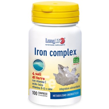 LongLife Iron Complex Integratore Metabolismo del Ferro 100 Compresse