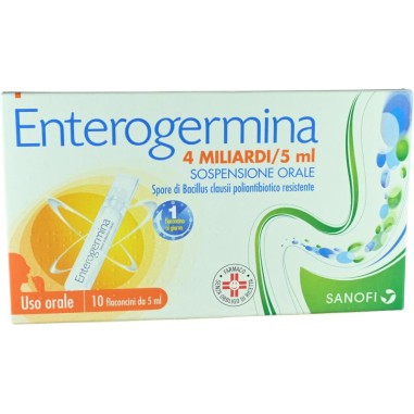 Enterogermina 4 Miliardi 10 Flaconcini da 5 ml