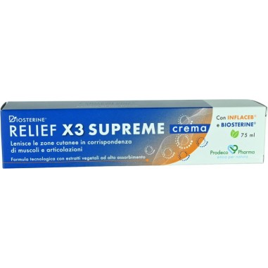Relief X3 Supreme Crema Funzione Articolare e Muscolare 75 ml
