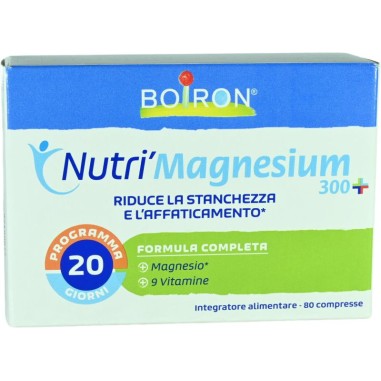 Nutri\'Magnesium 300+ Riduce Stanchezza Affaticamento 80 Compresse
