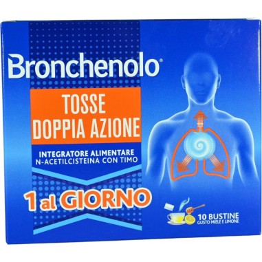 Bronchenolo Tosse Doppia Azione Integratore Gusto Miele Limone