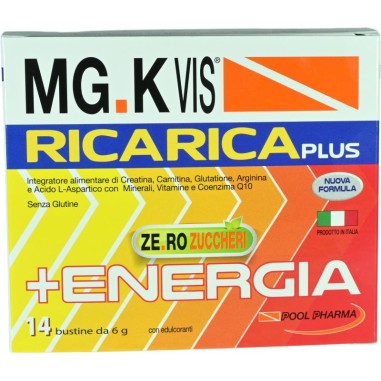 MgK Vis Ricarica Plus Zero Zuccheri Integratore Energia 14 Bustine