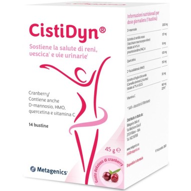 CistiDyn Metagenics Elevato Dosaggio di D-mannosio 14 bustine