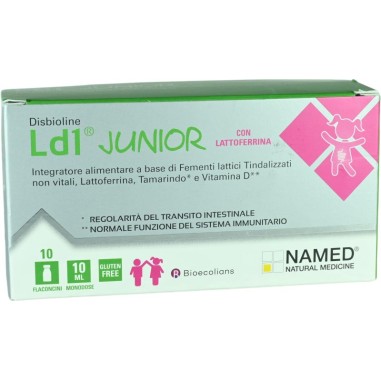 Disbioline Ld1 Junior 10 Flaconcini da 10 ml con Lattoferrina