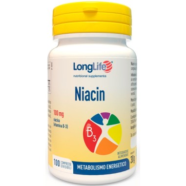 Niacin 100 mg Integratore di Niacina Vitamina del Complesso B