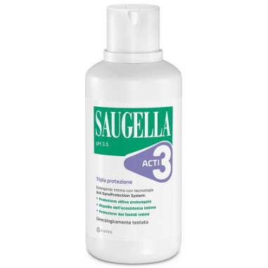Saugella Acti3 pH 3.5 Detergente Intimo Tripla Protezione 500 ml