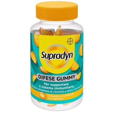 Supradyn Difese Gummy Sistema Immunitario 60 Caramelle Gommose Arancia