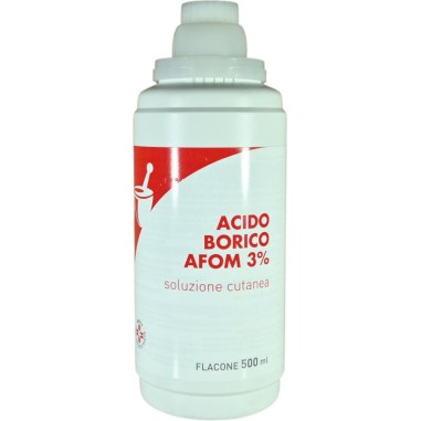 Acido Borico Afom 3% Soluzione Cutanea 500 ml
