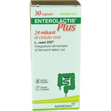 Enterolactis Plus Probiotico 30 Capsule 24 Miliardi di Cellule Vive