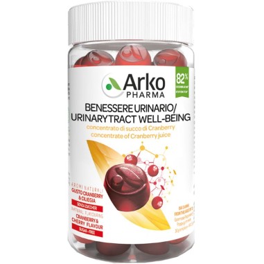 Benessere Urinario Concentrato di Succo di Cranberry 60 Gommose
