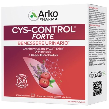 Cys-Control Forte con D-Mannosio Benessere Urinario 15 Bustine