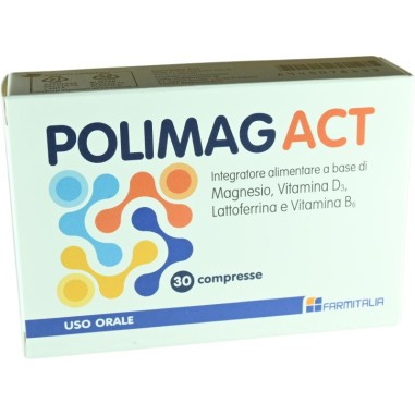 Polimag Act 30 Compresse Integratore a Base di Vitamine e Sali Minerali