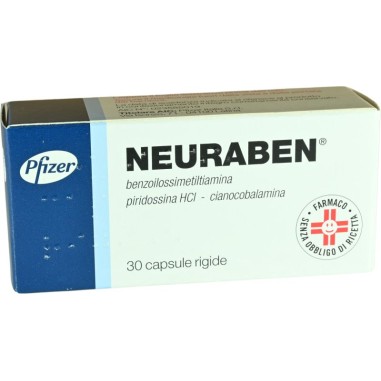 Neuraben 30 Capsule Rigide Farmaco a Base di Vitamine del Gruppo B