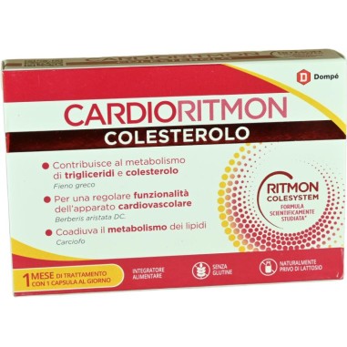 Cardioritmon Colesterolo 30 Capsule Integratore Dismetabolismo